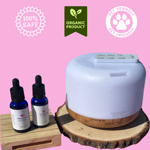 TryMisty Dog Odor Diffuser - Two Pet Safe Oils Included FREE